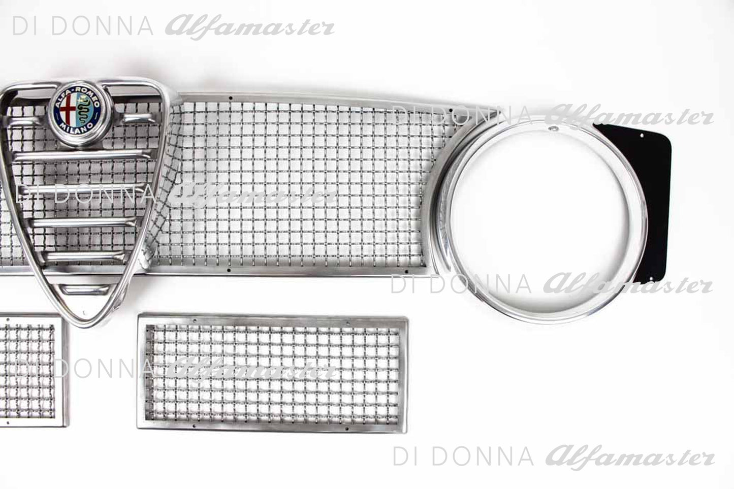 Kühlergitter / Frontgrill oben/unten Aluminium SET für Alfa Romeo GT Bertone (Kantenhaube) / Giulia Sprint GTA Typ 105