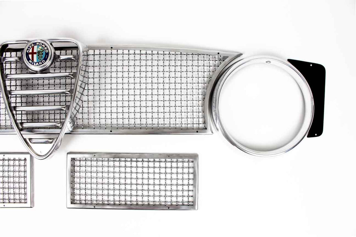 Kühlergitter / Frontgrill oben/unten Aluminium SET für Alfa Romeo GT Bertone (Kantenhaube) / Giulia Sprint GTA Typ 105 – weitere Produktansicht 3