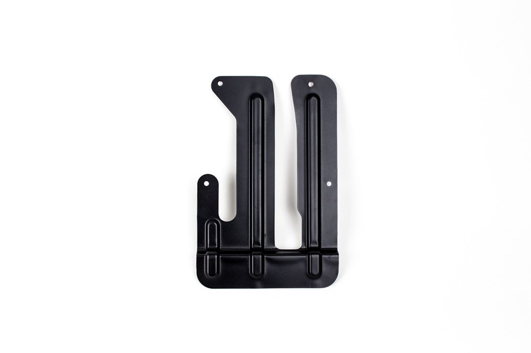 Pedalblech Aluminium SCHWARZ für stehende Pedale Alfa Romeo Rundheck Spider Typ 105 (1300–1750)