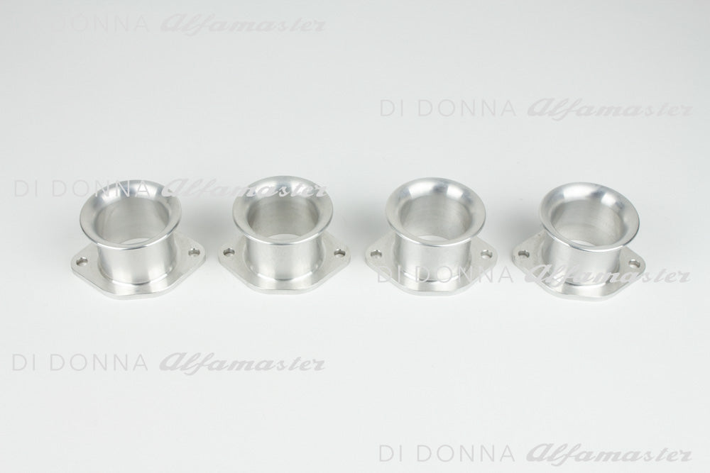 Ansaugtrichter 40/40 Aluminium SATZ Stecktrichter ultraleicht Weber / Dellorto Alfa Romeo GTA / GTAm / Bertone