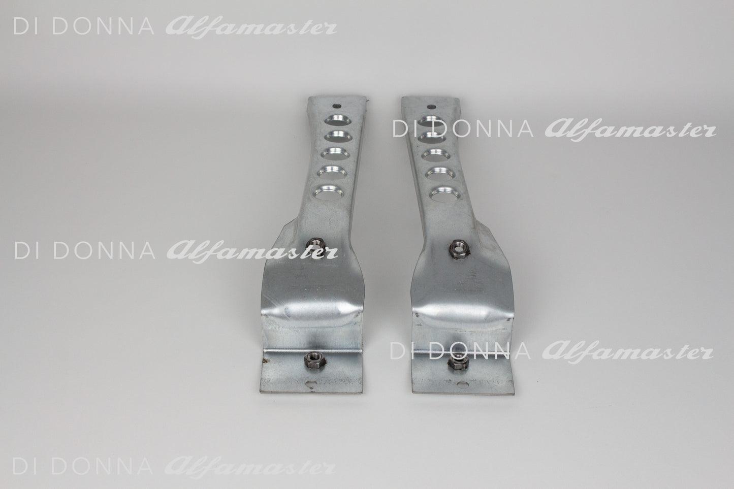 Reparaturbleche Racing Verbindungsblech SATZ Motorseitenwand / Stabilisatoraufnahme SATZ Leichtbau gelocht Alfa Romeo Typ 105/115