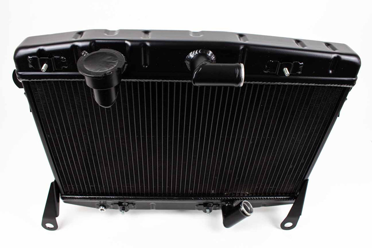 Hochleistungskühler Aluminium für Alfa Romeo Spider Rundheck / Duetto 1. Serie Typ 105 – Schwarz