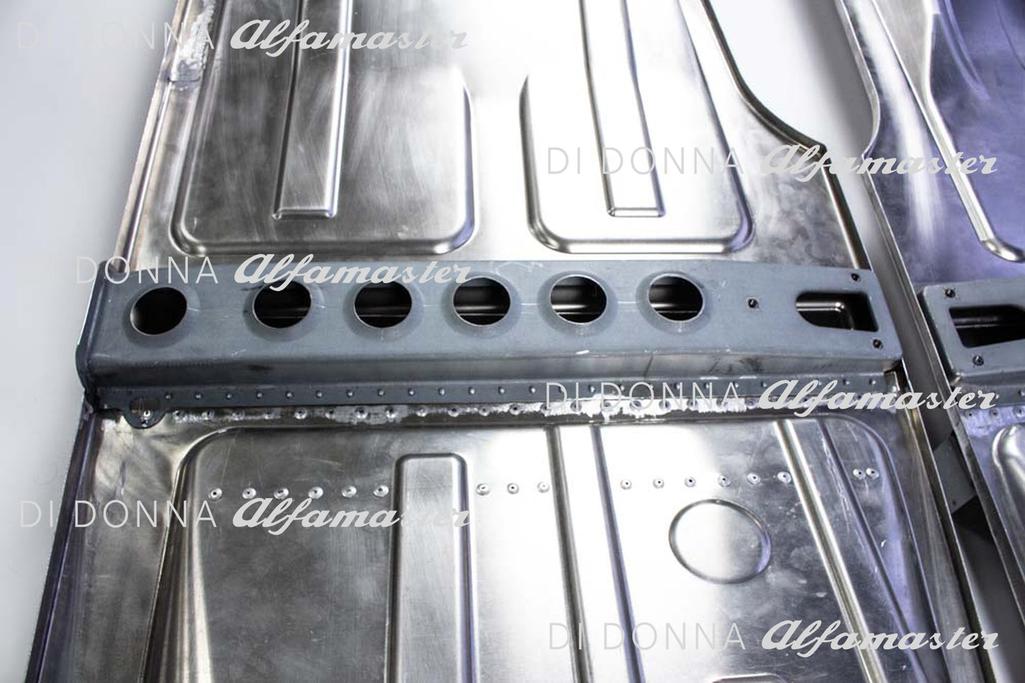 High-strength aluminum floor pan SET Alfa GTA Bertone Type 105 (motorsport, lightweight construction)