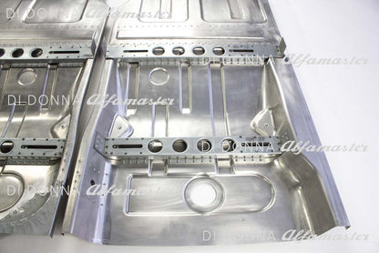 High-strength aluminum floor pan SET Alfa GTA Bertone Type 105 (motorsport, lightweight construction)