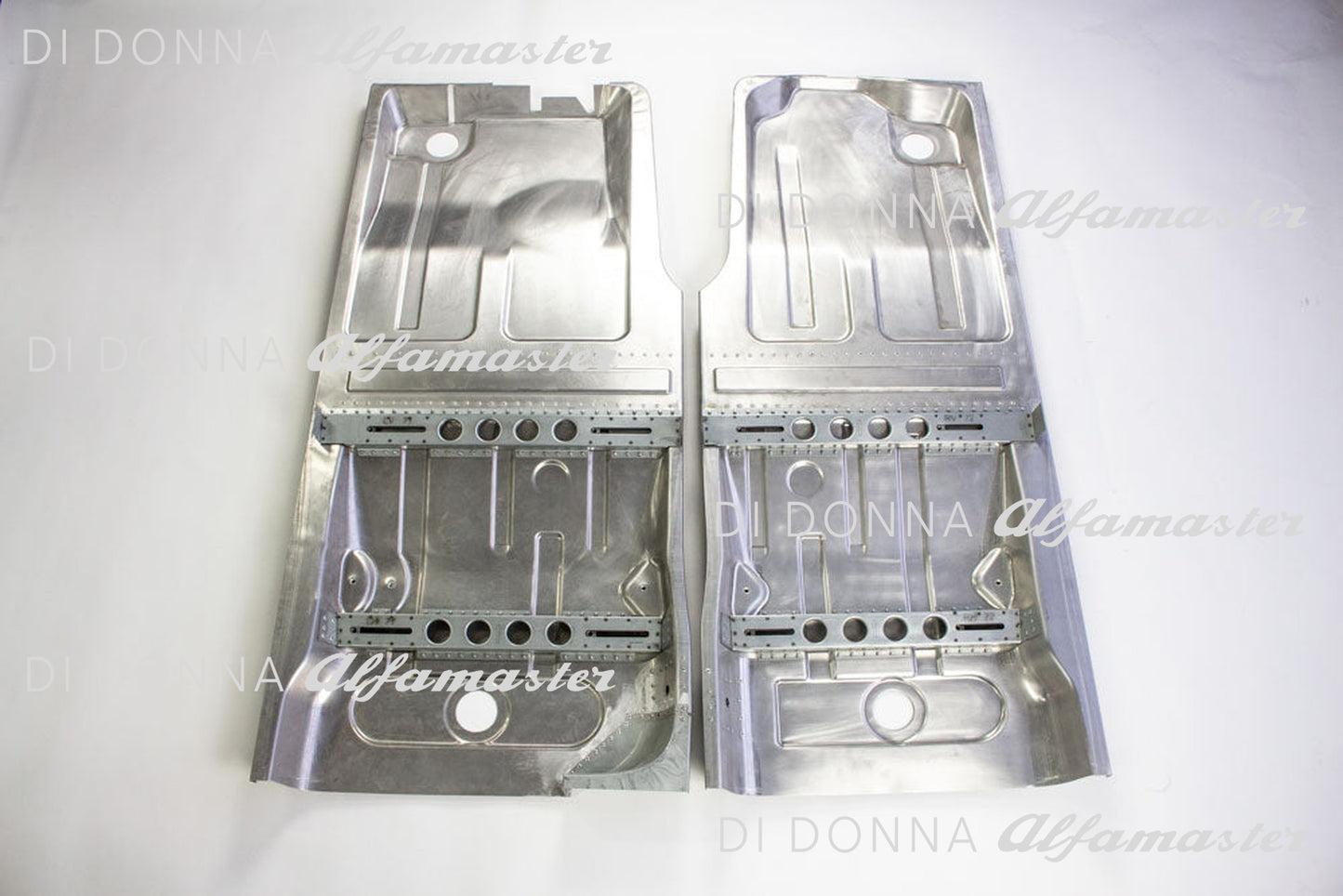 High-strength aluminum floor pan SET Alfa GTA Bertone Type 105 (motorsport, lightweight construction)