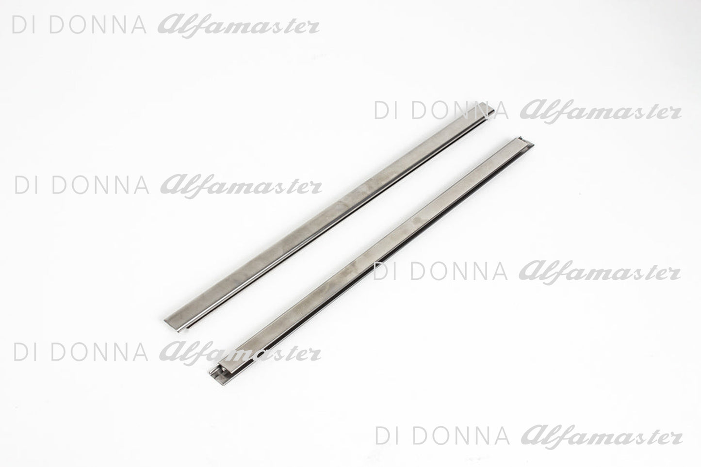 Befestigungsleisten SATZ Ausstellfenster an der B-Säule aus Leichtbau-Aluminium Alfa Romeo GT Bertone Typ 105 (1300–2000)