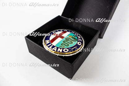 Milano Emblem aus Metall 55 mm emailliert Alfa Romeo Typ 101 / 750 / 105 / 115 / 116