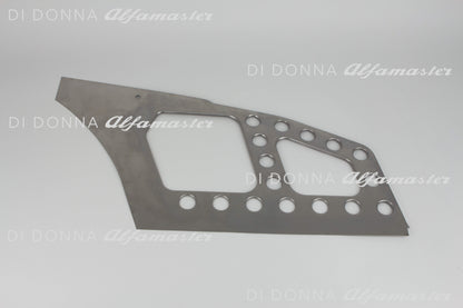Versteifungsbleche Kofferraum Edelstahl gelocht Leichtbau Alfa Romeo GTA / GTAm Bertone 1. Serie / 2. Serie