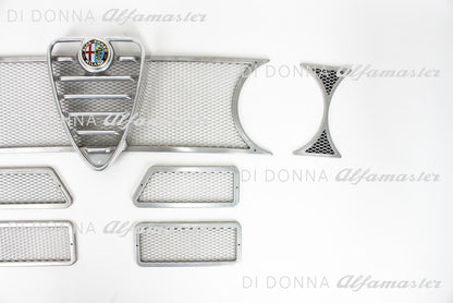 Radiator grille / Front grille / Mask twin headlights aluminum incl. radiator heart for Alfa Romeo GTAm 1750/2000