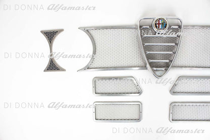 Radiator grille / Front grille / Mask twin headlights aluminum incl. radiator heart for Alfa Romeo GTAm 1750/2000