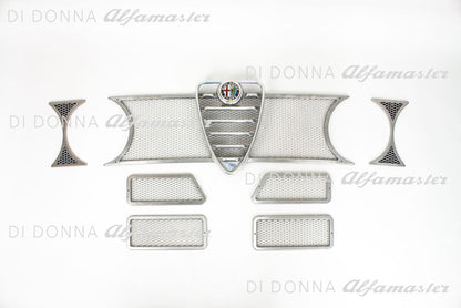 Radiator grille / Front grille / Mask twin headlights aluminum incl. radiator heart for Alfa Romeo GTAm 1750/2000