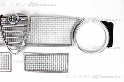 Kühlergitter / Frontgrill oben/unten Aluminium SET für Alfa Romeo GT Bertone (Kantenhaube) / Giulia Sprint GTA Typ 105