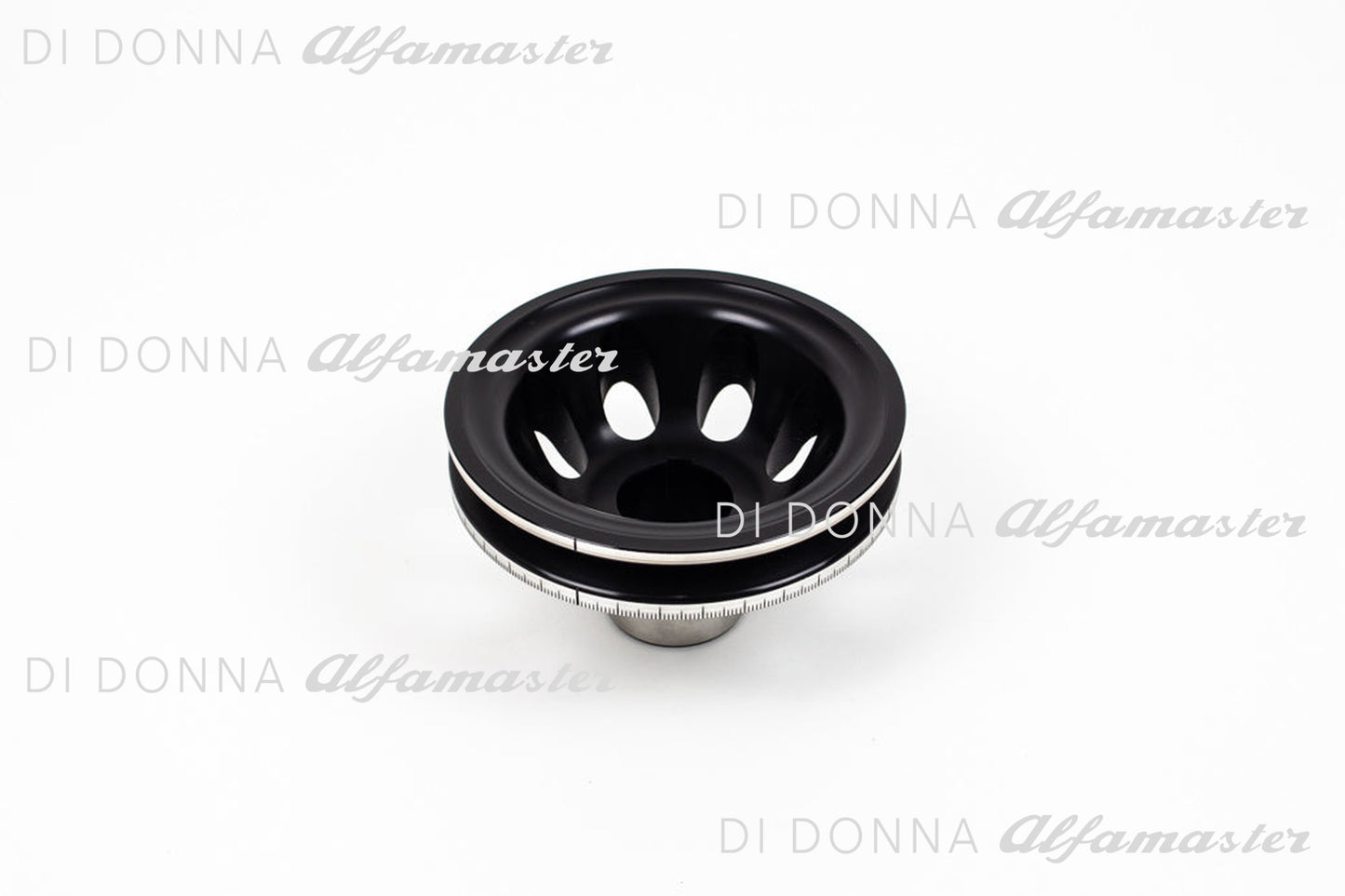 Riemenscheibe Aluminium gelocht mit 360° Skalierung 105 mm Alfa Romeo 1300–1600 Typ 101/105/115/116
