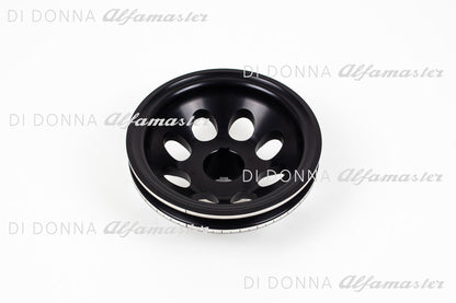 Riemenscheibe Aluminium gelocht mit 360° Skalierung 125 mm Alfa Romeo 1750–2000 Typ 105/115/116