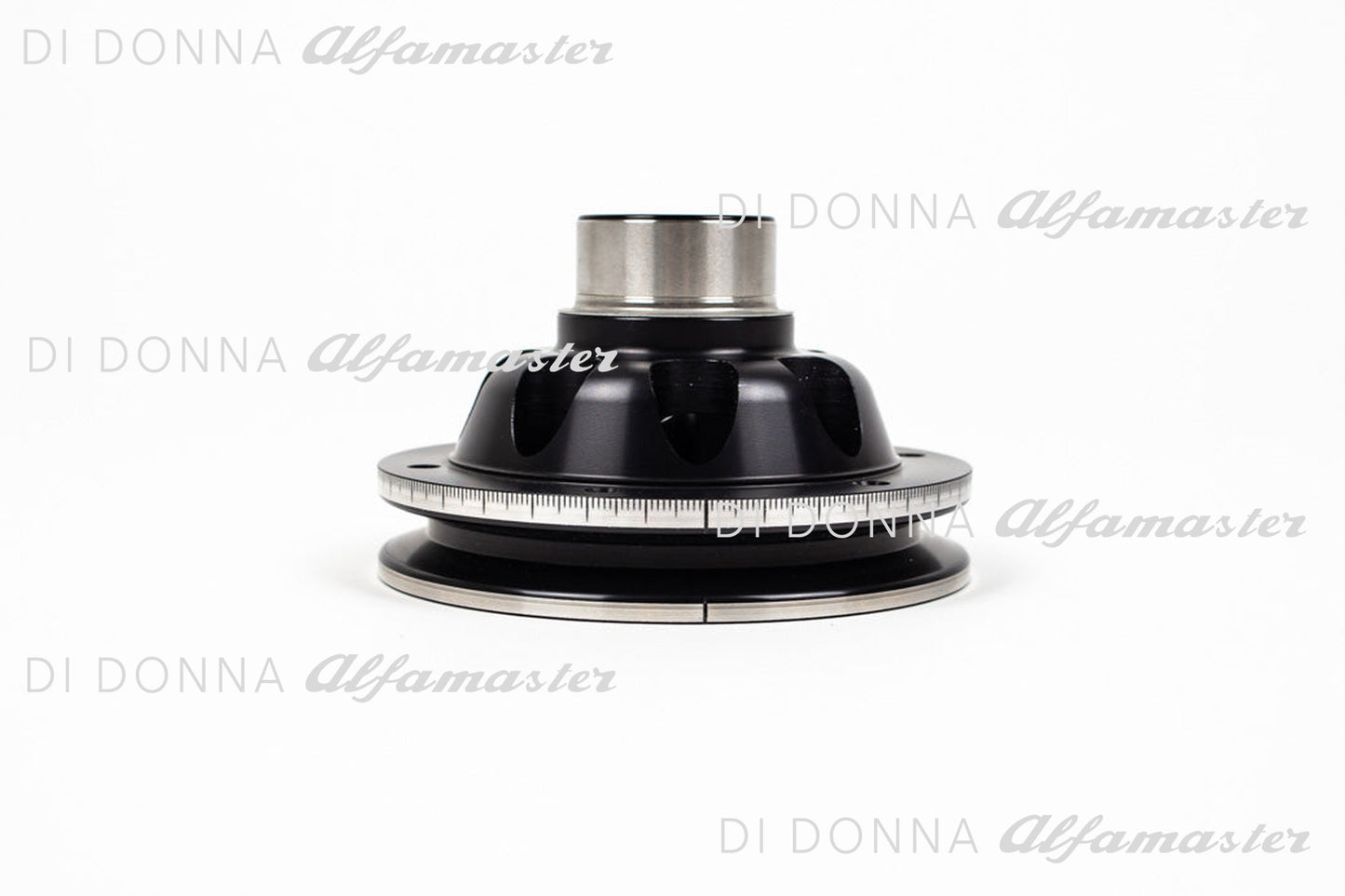 Riemenscheibe Aluminium gelocht mit 360° Skalierung 105 mm Alfa Romeo 1300–1600 Typ 101/105/115/116