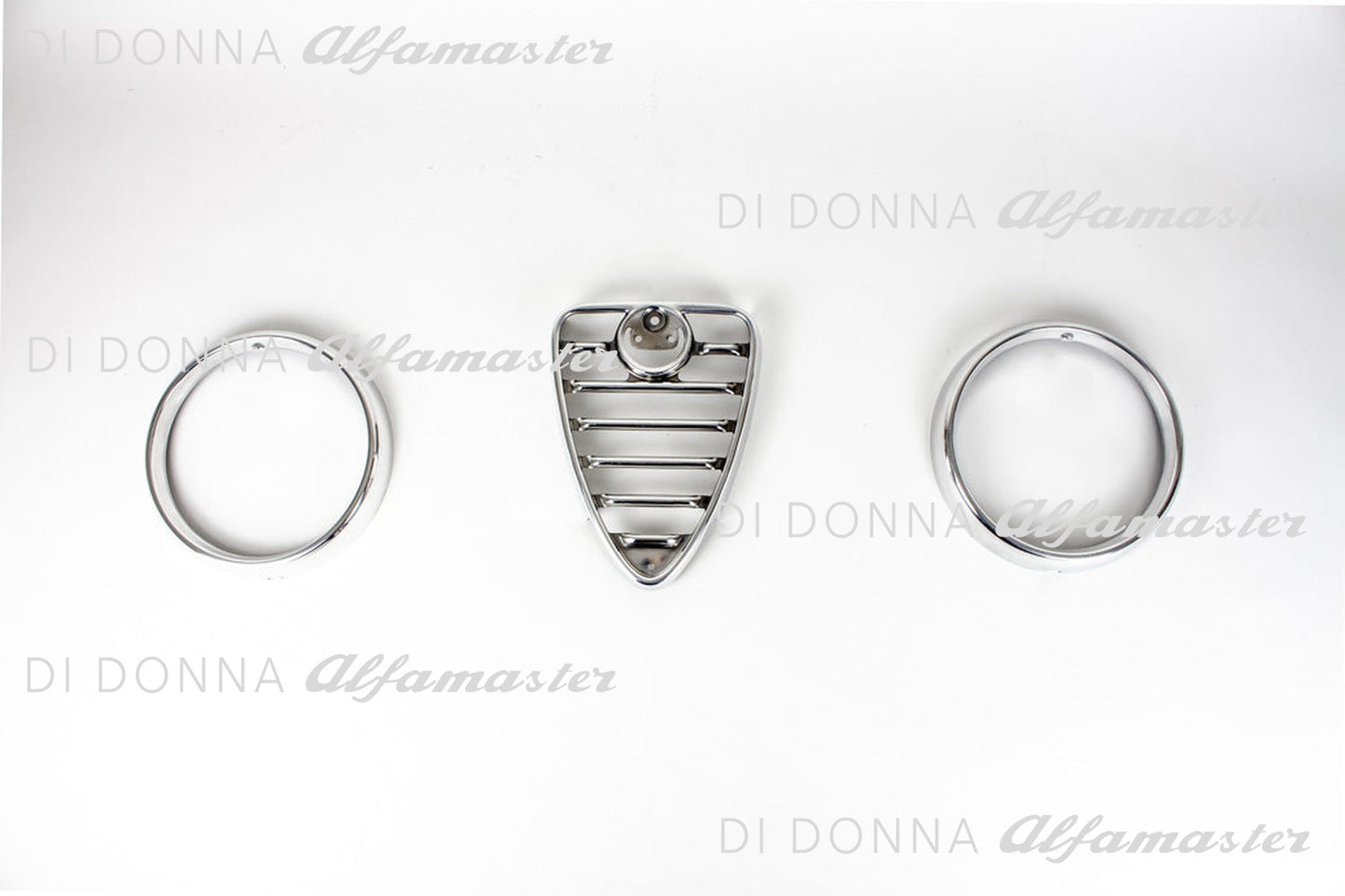 Headlight Rings + Radiator Heart SET Aluminum for Alfa Romeo GTA Bertone 1st Series Type 105