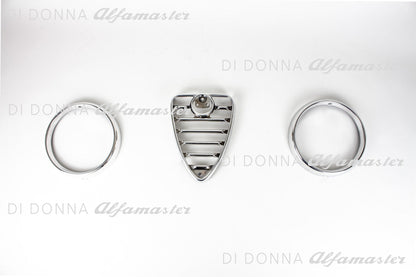Headlight Rings + Radiator Heart SET Aluminum for Alfa Romeo GTA Bertone 1st Series Type 105