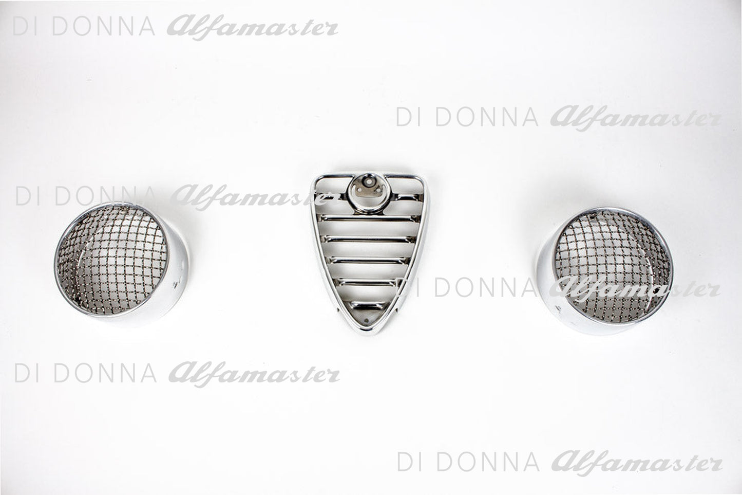 Headlight Rings Racing Grille + Radiator Heart SET Aluminum Alfa Romeo Bertone GT / GTAm / GTV Type 105 (1st/2nd series)