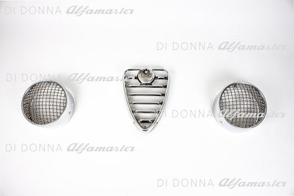 Headlight Rings Racing Grille + Radiator Heart SET Aluminum Alfa Romeo Bertone GT / GTAm / GTV Type 105 (1st/2nd series)