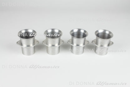 Ansaugtrichter 45/40 Aluminium SATZ Stecktrichter ultraleicht Weber / Dellorto Alfa Romeo GTA / GTAm / Bertone