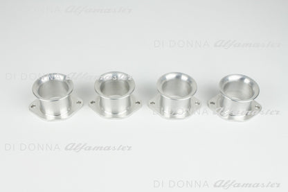 Ansaugtrichter 40/40 Aluminium SATZ Stecktrichter ultraleicht Weber / Dellorto Alfa Romeo GTA / GTAm / Bertone