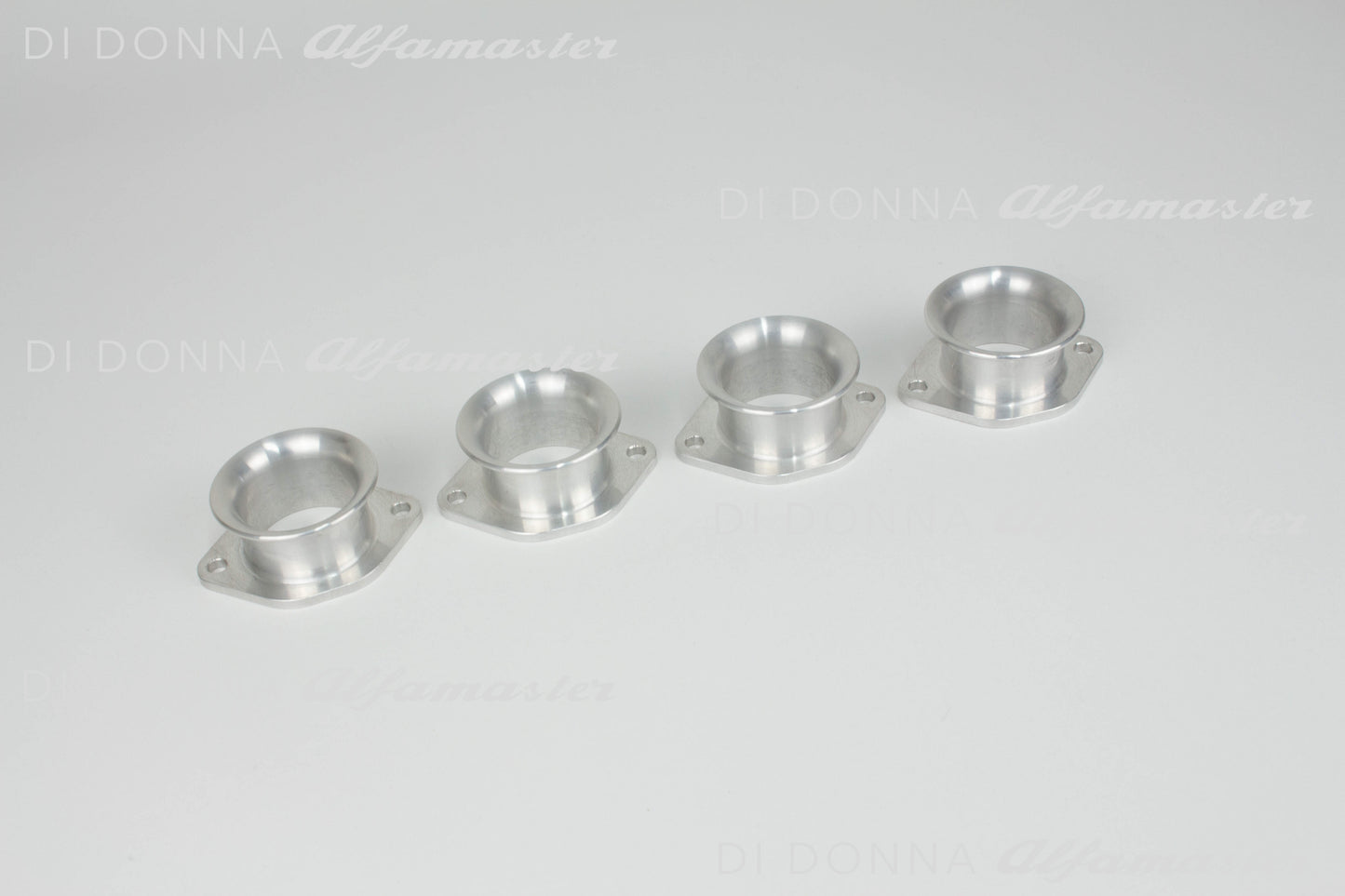 Ansaugtrichter 40/40 Aluminium SATZ Stecktrichter ultraleicht Weber / Dellorto Alfa Romeo GTA / GTAm / Bertone