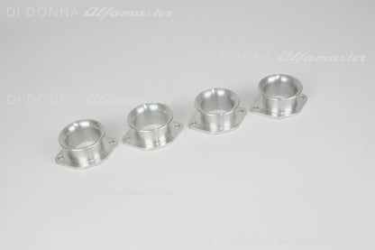 Ansaugtrichter 40/40 Aluminium SATZ Stecktrichter ultraleicht Weber / Dellorto Alfa Romeo GTA / GTAm / Bertone