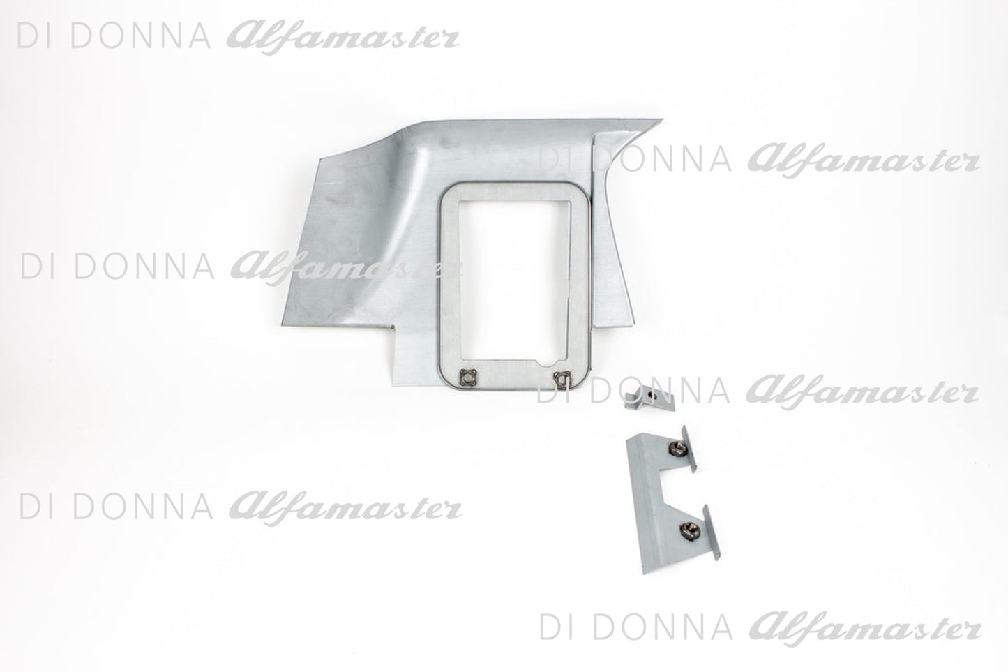 Umbaukit / Reparaturblech stehende Pedale inkl. Halterahmen Alfa Romeo Typ 105 1. Serie (Kantenhaube)