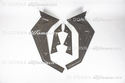 Stiffening panel for engine side wall made of high-strength steel (1200N/mm2) including embossing, suitable for all Alfa Romeo Type 105 Series 1.